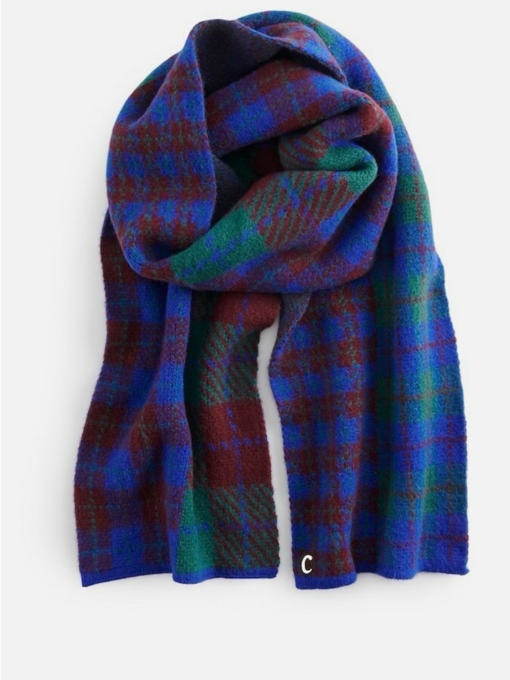 NWOT Circus by Sam Edelman Women's Deep Teal Plaid Warm Soft Scarf